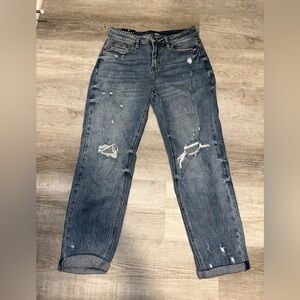 Fashion nova keeping me stressed boyfriend jeans size 3